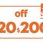 $20 OFF $200 HOME DEPOT ONLINE COUPON