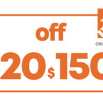 $20 OFF $150 HD HOME DEPOT ONLINE COUPON