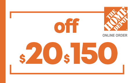 $20 OFF $150 HOME DEPOT ONLINE COUPONS
