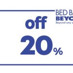 BED BATH & BEYOND SINGLE ITEM 20% OFF PURCHASE COUPON