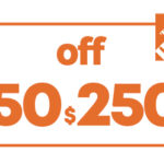 $50 OFF $250 HD HOME DEPOT PRINTABLE INSTORE COUPON
