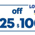 $25 OFF $100 LOWES FOR PROS INSTORE/ONLINE COUPON