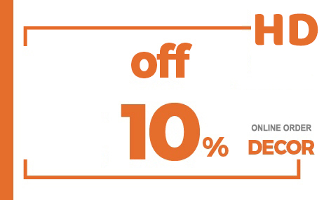 10% OFF HOME DEPOT ONLINE DECOR COUPON